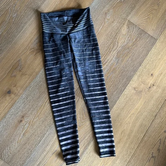 Vintage NIYAMA SOL Granite Stripe Barefoot Leggings